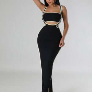 Muse Ribbed Maxi Dress Set